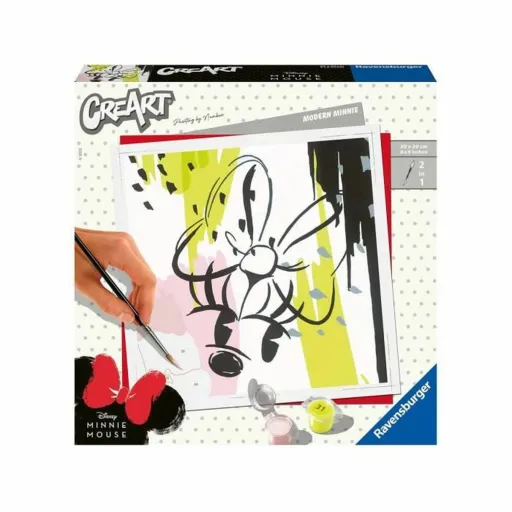 Conjunto de Pintura por Números Ravensburger Modern Minnie 20 x 20 cm