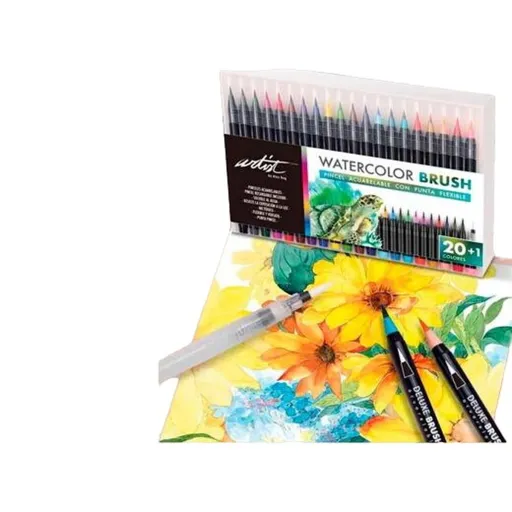 Conjunto de Canetas de Feltro Alex Bog Deluxe Brush Acuarelable 20 Peças