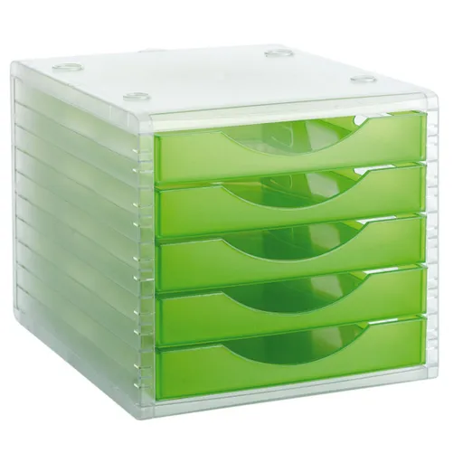 Arquivador Modular Archivo 2000 ArchivoTec Serie 4000 5 Gavetas Din A4 Verde Claro 34 x 27 x 26 cm