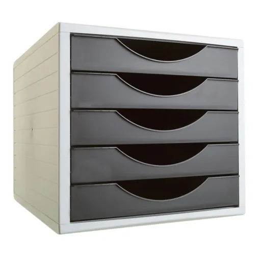 Arquivador Modular Archivo 2000 ArchivoTec Serie 4000 5 Gavetas Din A4 Preto 34 x 27 x 26 cm