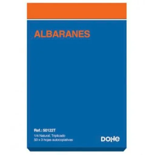 Bloco de Notas DOHE 50122T 1/4 10 Peças 150 Folhas