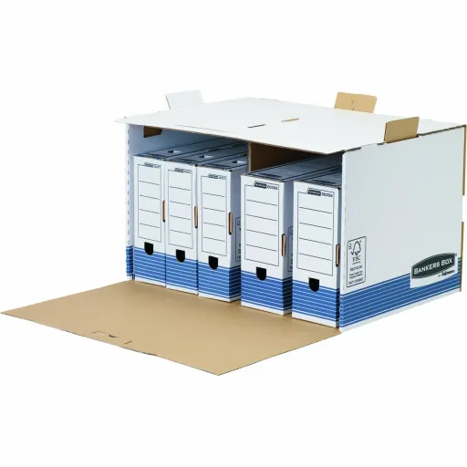 Caixa de Arquivo Fellowes Azul Branco A4 33,5 x 55,7 x 38,9 cm