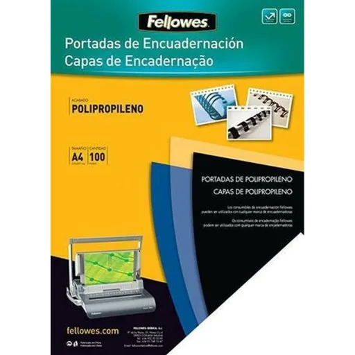 Revestimento Fellowes 100 Unidades Encadernação Azul A4 Polipropileno