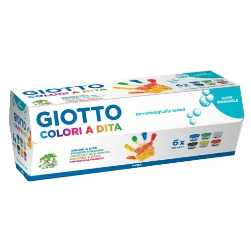 Pintura de Dedos Giotto    Multicolor 6 Peças 100 ml