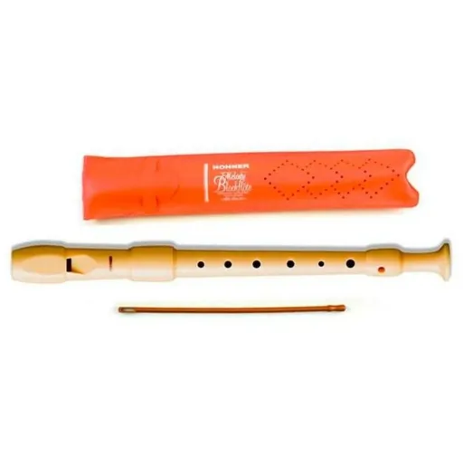 Flauta Doce Hohner B9516 Plástico Marrom Claro