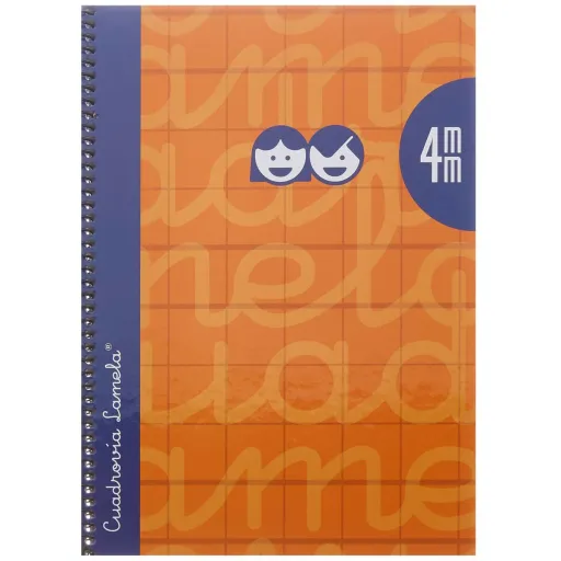 Caderno Lamela Laranja Quarto 5 Peças 80 Folhas