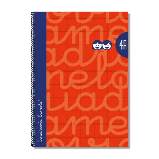 Caderno Lamela Vermelho Quarto 5 Peças 80 Folhas