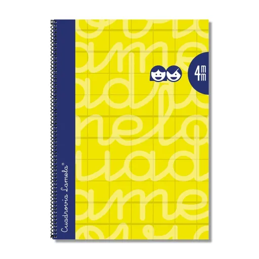 Caderno Lamela Amarelo Din A4 5 Peças 80 Folhas