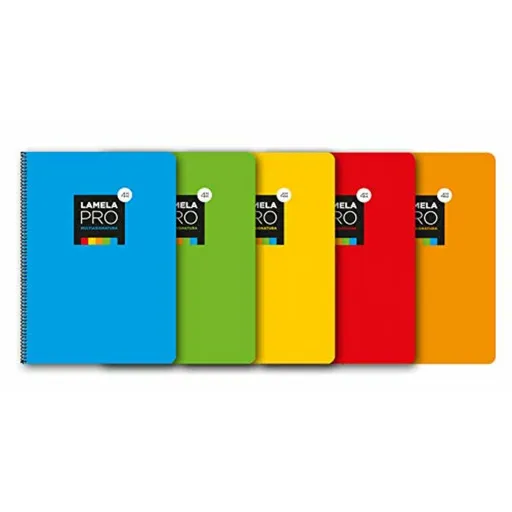 Caderno Lamela Multicolor Din A4 5 Peças 100 Folhas