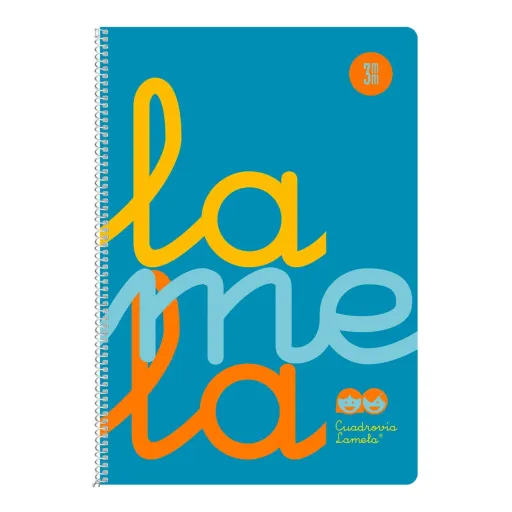 Caderno Lamela Fluorine Blue Din A4 5 Peças 80 Folhas