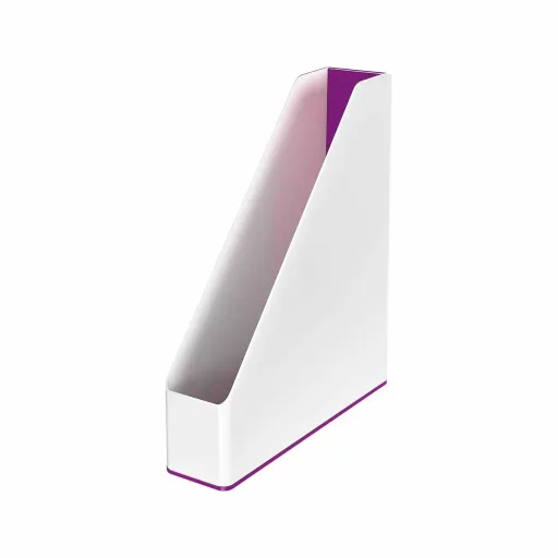 Porta-Revistas Leitz Branco Violeta A4 Poliestireno 7,3 x 31,8 x 27,2 cm