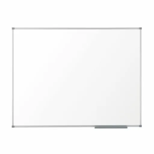 Quadro Magnético Nobo Basic 90 x 60 cm Branco Prateado Alumínio Aço