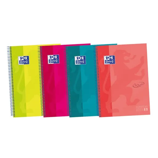 Caderno Oxford European Book Multicolor A4 5 Peças 120 Folhas