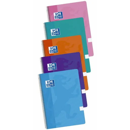 Caderno Oxford Multicolor Din A4 5 Peças 80 Folhas