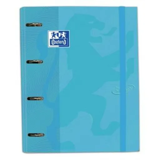 Pasta com Argolas Oxford Touch Europeanbinder Azul Pastel A4 A4+