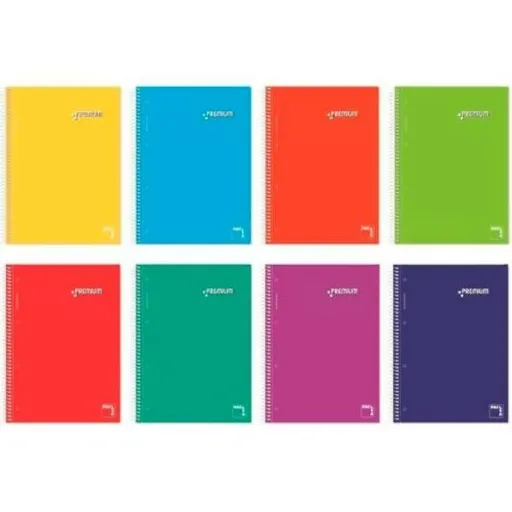 Caderno Pacsa Multicolor A4 4 Peças Microperfurado