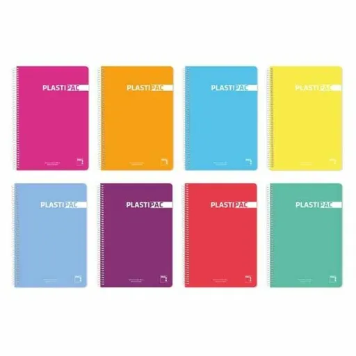 Caderno Pacsa Multicolor Din A4 5 Peças 80 Folhas