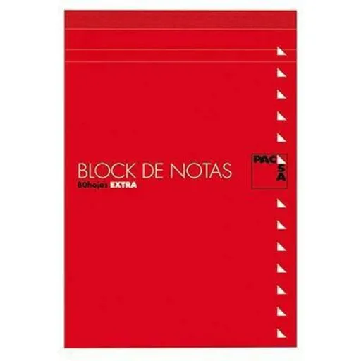 Bloco de Notas Pacsa 1/8" 80 Folhas Quadrícula Impressa 4 mm 10 Peças