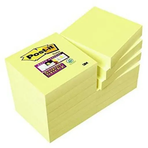 Notas Adesivas Post-it Super Sticky Amarelo 12 Peças 47,6 x 47,6 mm