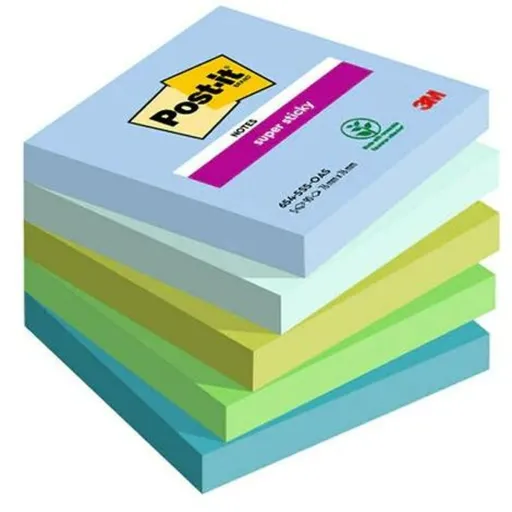 Notas Adesivas Post-it Super Sticky Multicolor 5 Peças 76 x 76 mm