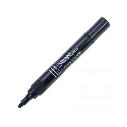 Rotulador Permanente Sharpie M15 Preto 12 Unidades