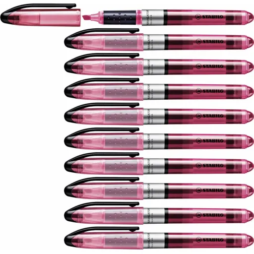 Marcador Fluorescente Stabilo Navigator Cor de Rosa 10 Peças (1 Unidade)