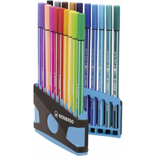 Conjunto de Canetas de Feltro Stabilo Pen 68 Color Parade Estojo Multicolor