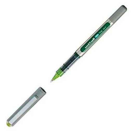 Esferográfica de Tinta Líquida Uni-Ball Rollerball Eye Fine UB-157 Verde Claro 0,7 mm (12 Peças)