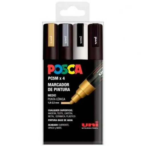 Conjunto de Marcadores POSCA PC-5M GSWB 4 Peças