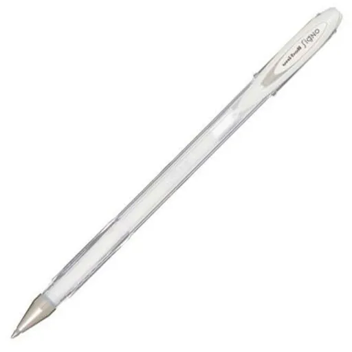 Esferográfica de Tinta Líquida Uni-Ball Rollerball Signo Angelic Colour UM-120AC Branco 0,45 mm (12 Peças)