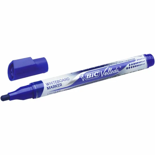 Rotulador Bic Velleda Azul (12 Peças)