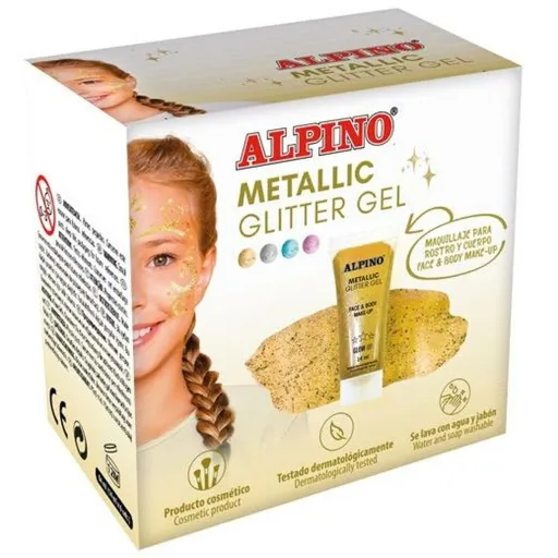 Maquilhagem para Crianças Alpino Gel Purpurina Dourado