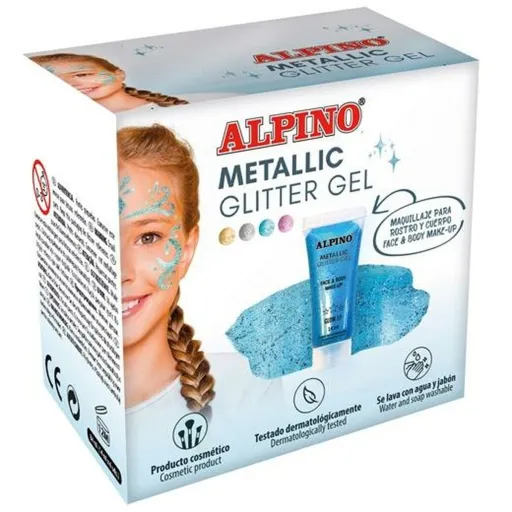 Maquilhagem para Crianças Alpino Gel Purpurina Azul