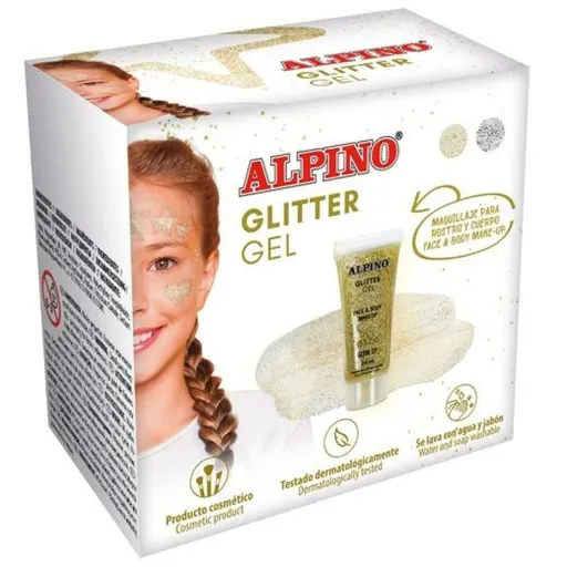 Maquilhagem para Crianças Alpino Gel Purpurina Dourado