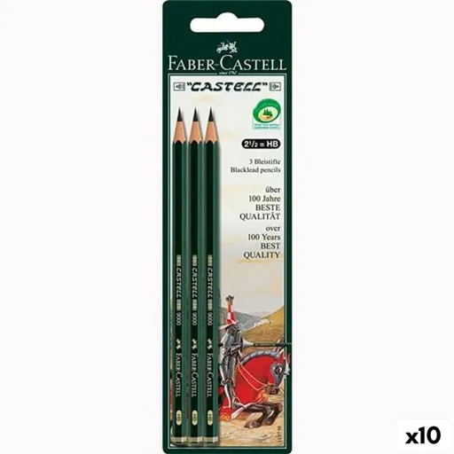 Conjunto de Lápis Faber-Castell Sextavado HB (10 Unidades)