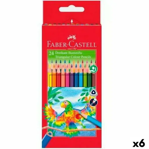 Lápis de Cores Faber-Castell Multicolor 6 Peças