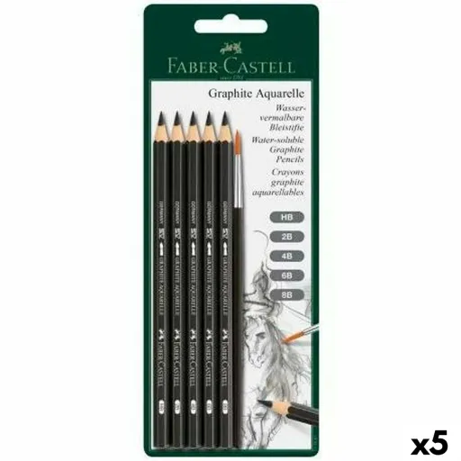 Conjunto de Lápis Faber-Castell Aguarela (5 Unidades)