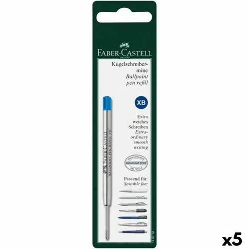 Peças Sobresselentes Faber-Castell Caneta 0,6 mm Azul (5 Unidades)