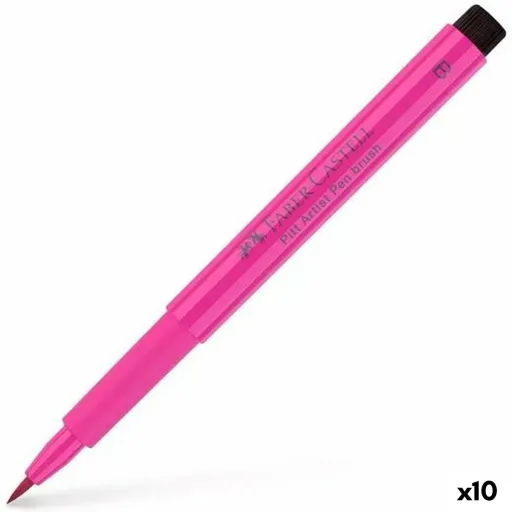 Rotuladores Faber-Castell Pitt Artist Cor de Rosa (10 Unidades)