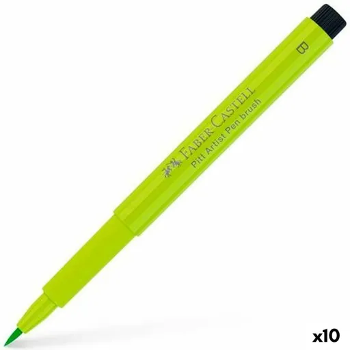 Rotuladores Faber-Castell Pitt Artist Verde Claro (10 Unidades)