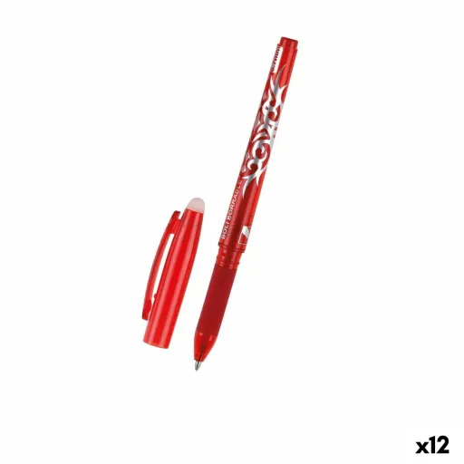 Caneta MP Click System Vermelho Tinta Apagável 0,7 mm (12 Unidades)