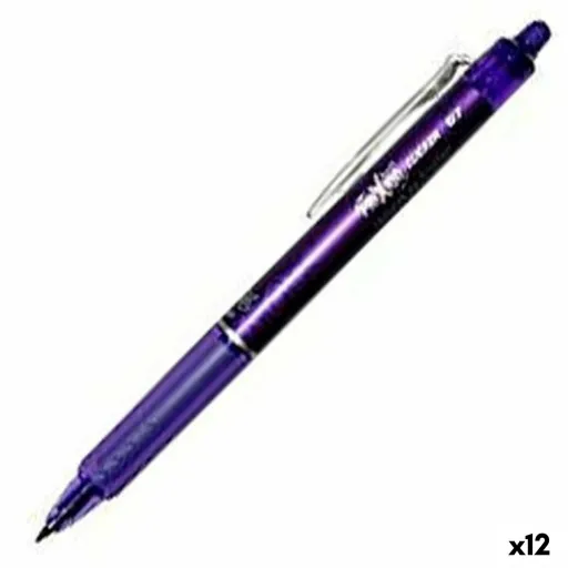 Caneta Pilot Frixion Clicker Tinta Apagável Violeta 0,4 mm 12 Unidades