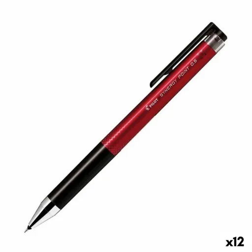 Esferográfica de Gel Pilot Synergy Point Vermelho 0,5 mm (12 Unidades)