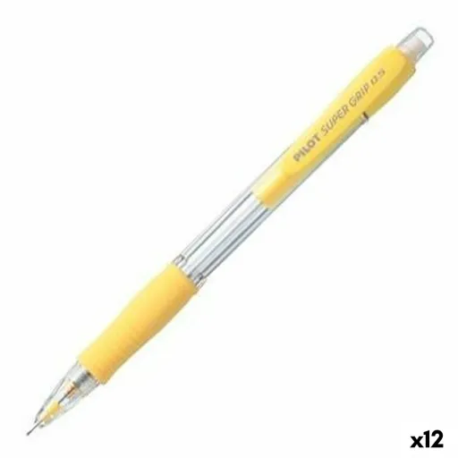 Porta-Minas Pilot Super Grip Amarelo 0,5 mm (12 Unidades)