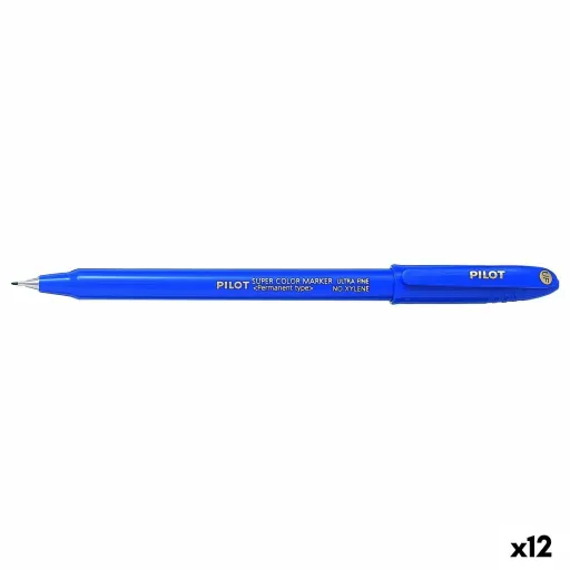 Rotulador Permanente Pilot  SCA-UF Azul 0,4 mm (12 Unidades)