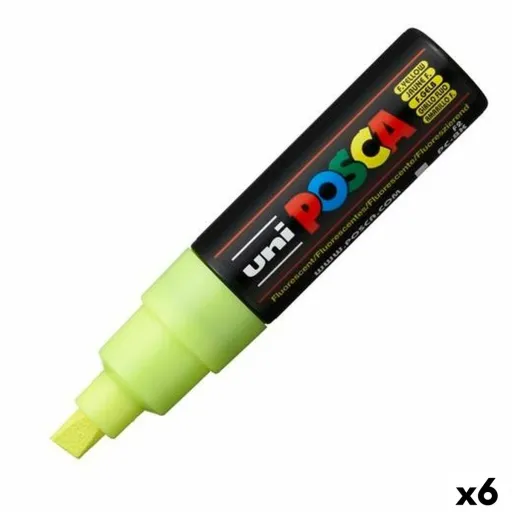 Marcador POSCA PC-8K Fluor Amarelo (6 Unidades)