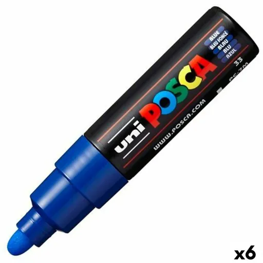 Marcador POSCA PC-7M Azul (6 Unidades)