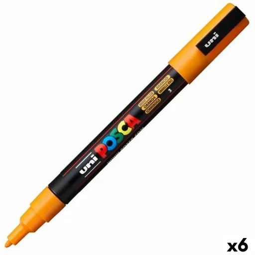 Marcador POSCA PC-3M Laranja (6 Unidades)