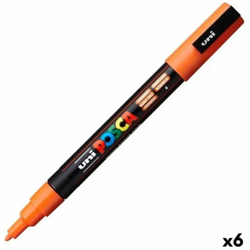 Marcador POSCA PC-3M Laranja (6 Unidades)