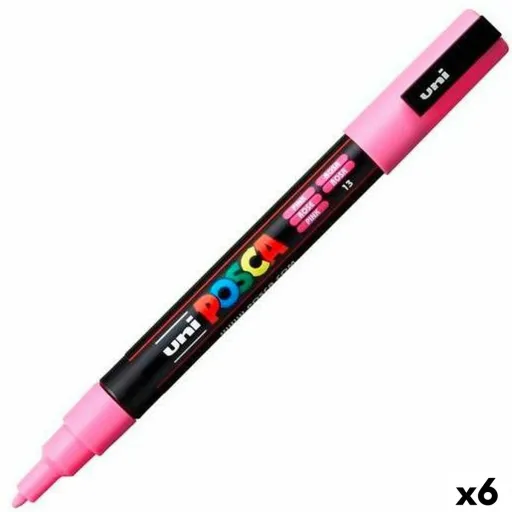 Marcador POSCA PC-3M Cor de Rosa (6 Unidades)